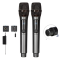 Micrófono Inalámbrico Doble UHF Recargable DX-U802 Karaoke Eventos