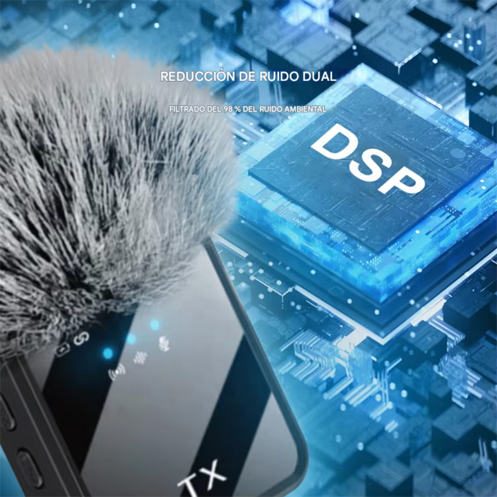 Micrófono Solapa Inalámbrico Doble F11 3x1 iPhone Android PC Cámara