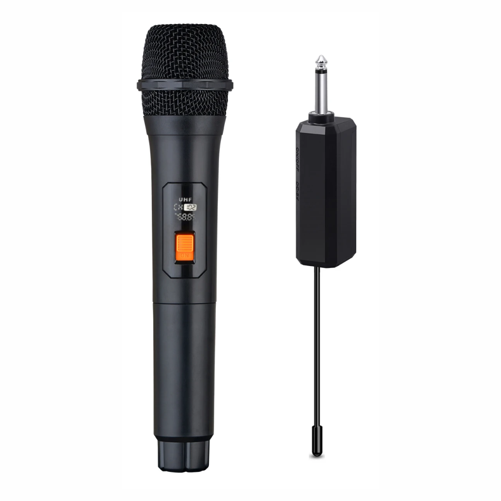 Micrófono Inalámbrico Profesional UHF WG-100 Receptor Karaoke 50m