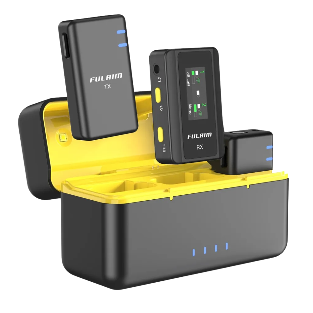 Micrófono Solapa Inalámbrico Doble 3x1 SX-12 iPhone Android Cámara