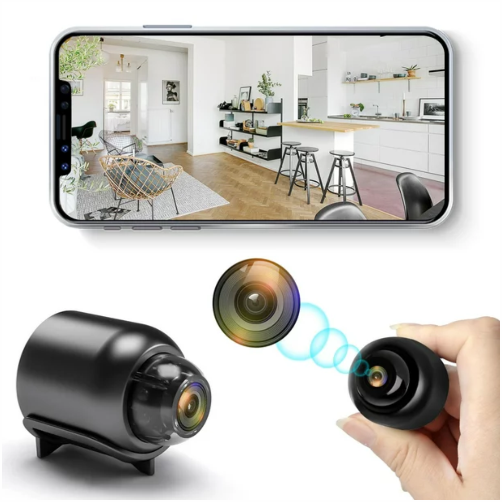 Mini Cámara Seguridad WiFi Full HD 1080P Magnética Visión Nocturna 160