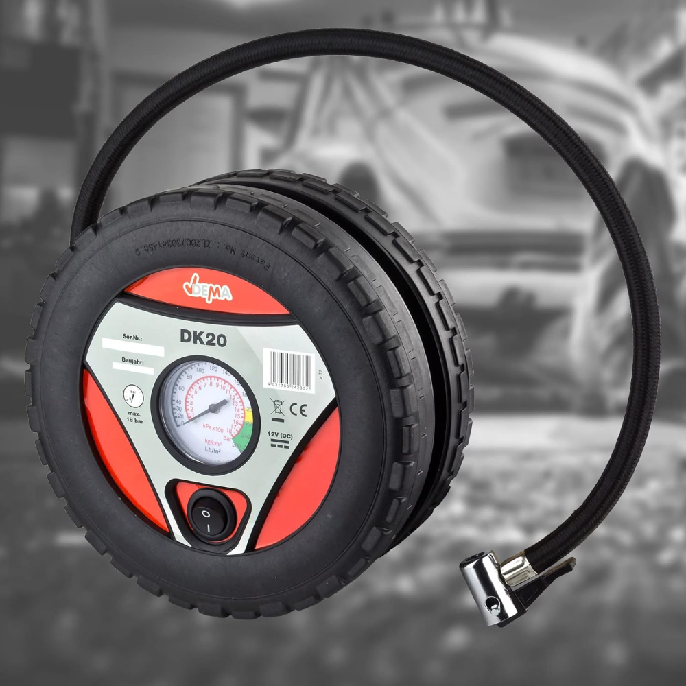Mini Compresor Portátil 12V Inflador Llantas Carro Moto Encendedor