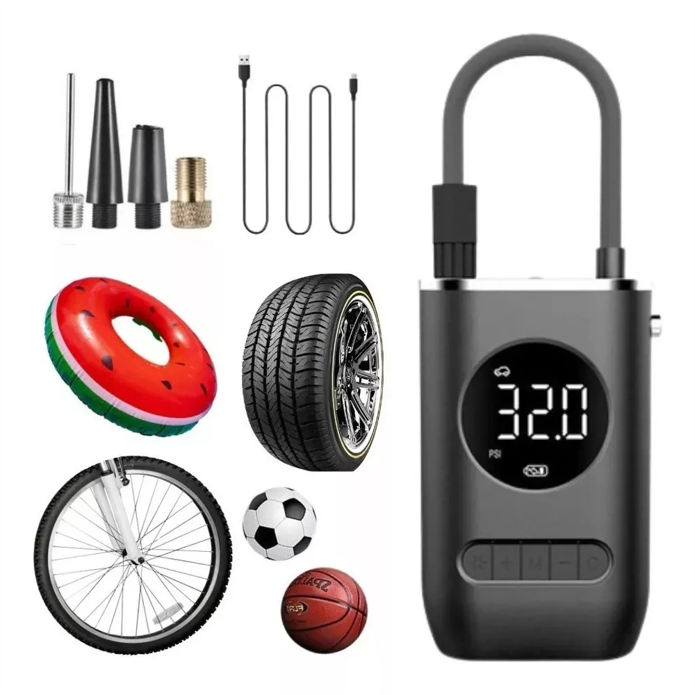 Mini Compresor Portátil Recargable Inalámbrico Carro Moto Bici 150 PSI