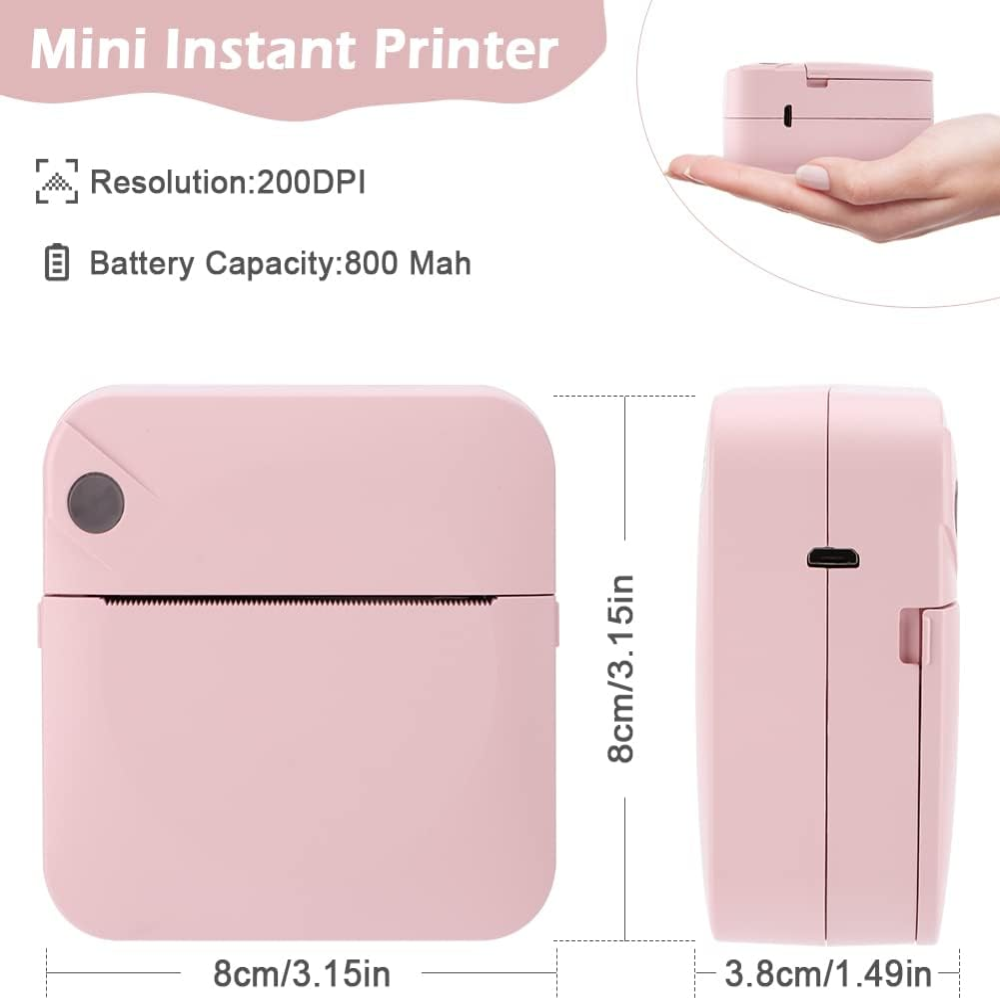 Mini Impresora Térmica Portátil Bluetooth M3 Celular Etiquetas Fotos
