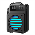 Mini Parlante Bluetooth Recargable Luces LED GTS-1347 Radio FM Karaoke
