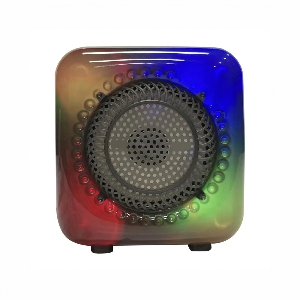 Mini Parlante Bluetooth Recargable Luces LED GTS-1373 Radio FM Karaoke