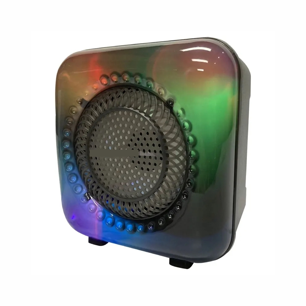 Mini Parlante Bluetooth Recargable Luces LED GTS-1373 Radio FM Karaoke