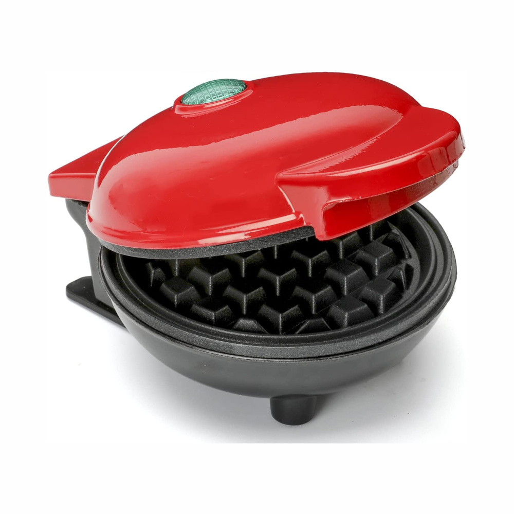 Mini Waflera Eléctrica Antiadherente Clásica 350W Compacta Wafles