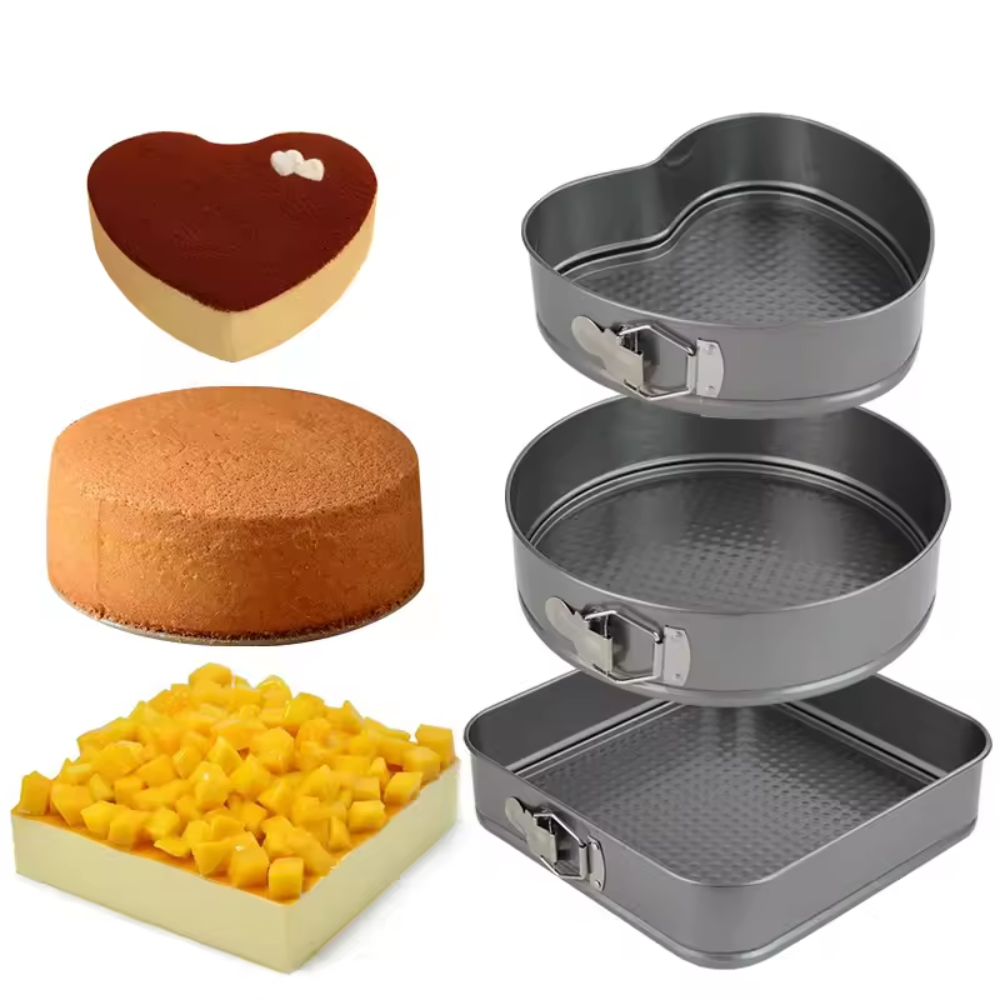 Combo Moldes Tortas 3 Piezas Kit Repostería 66 Piezas Base Giratoria