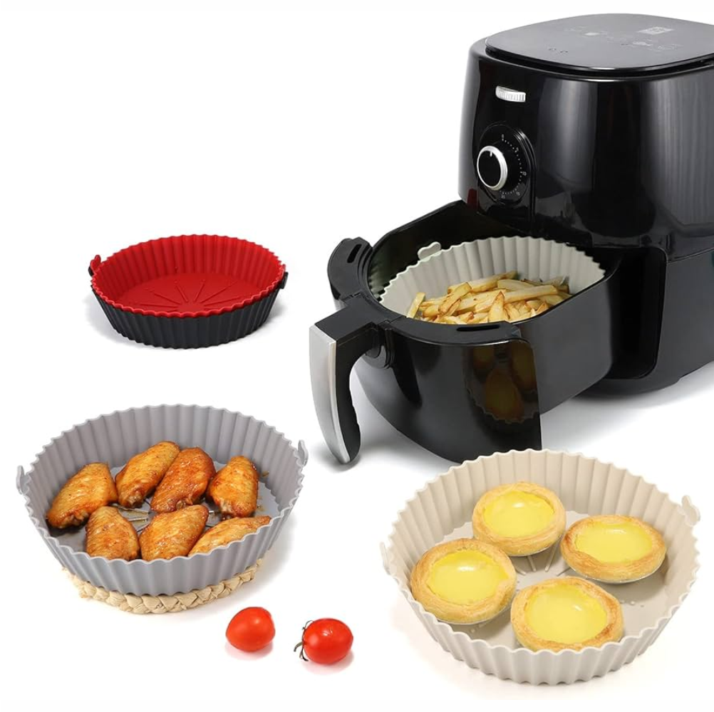 Moldes Silicona Freidora Aire Horno Set 6 Piezas Reutilizables Tortas