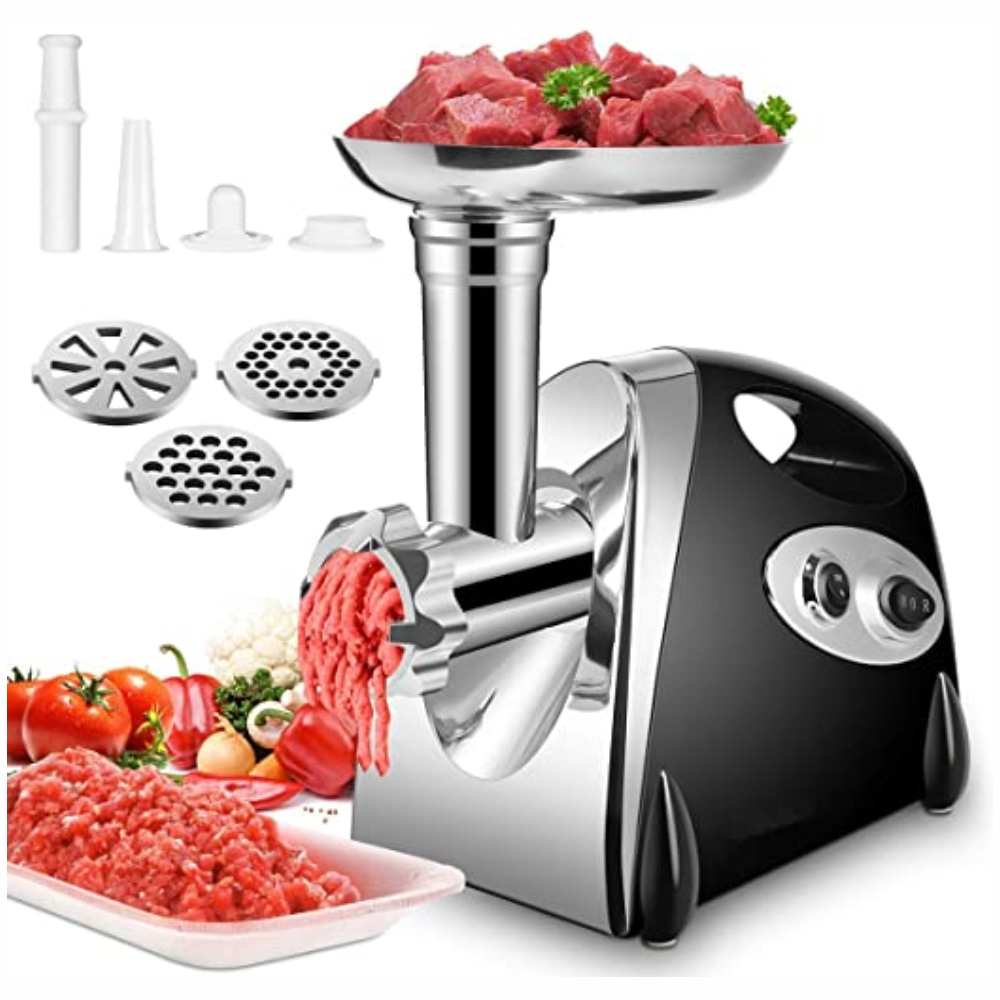 Molino Eléctrico Picador Carne Swisshome 2800W 3 Discos Corte Cocina