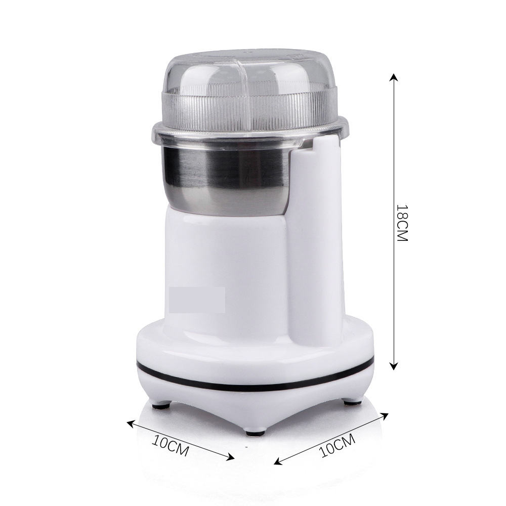 Molino Eléctrico Café Especias 200W Acero Inoxidable 2 Vasos Seguro