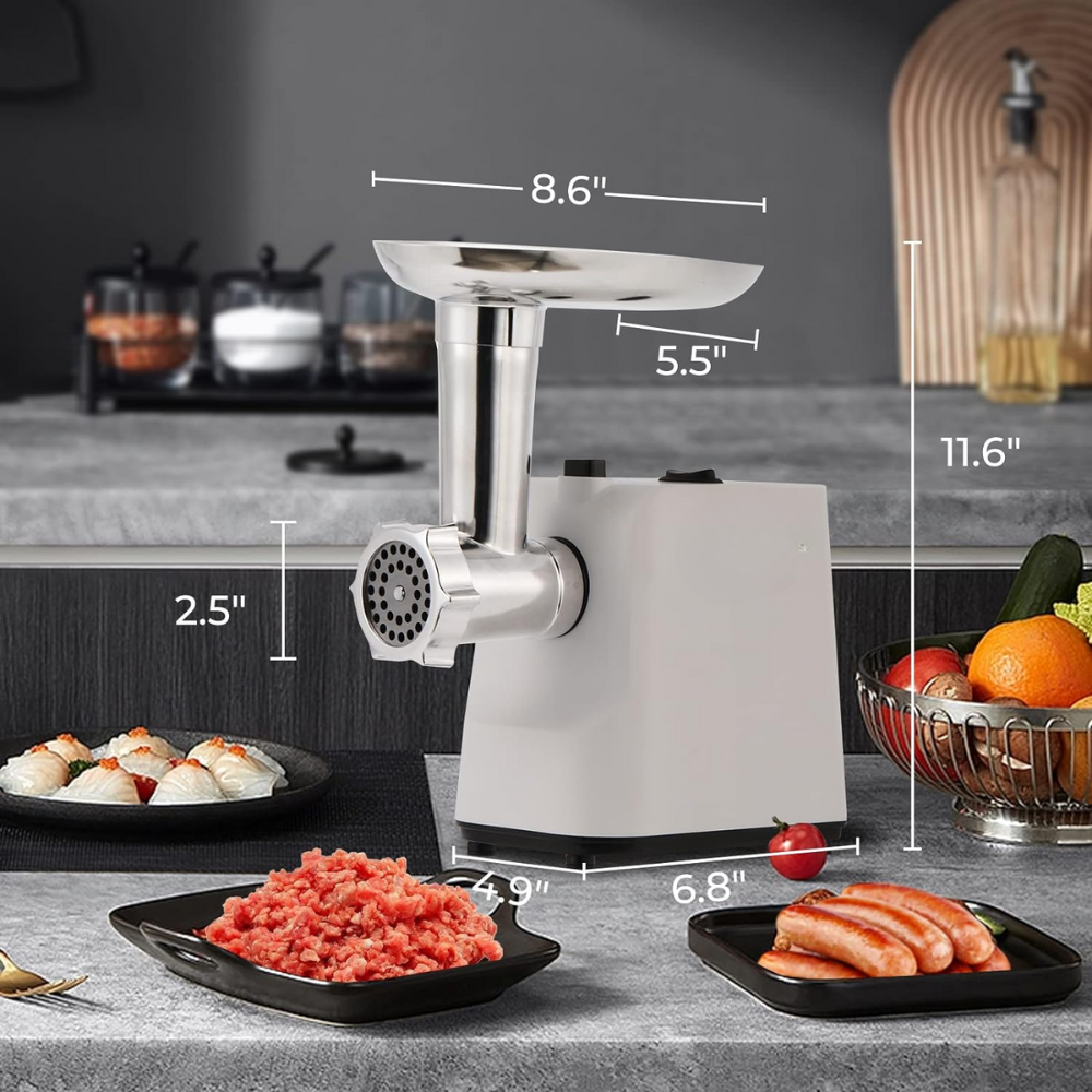 Molino Eléctrico Maíz Carne 800W 6x1 Embutidor Queso Yuca Arepas