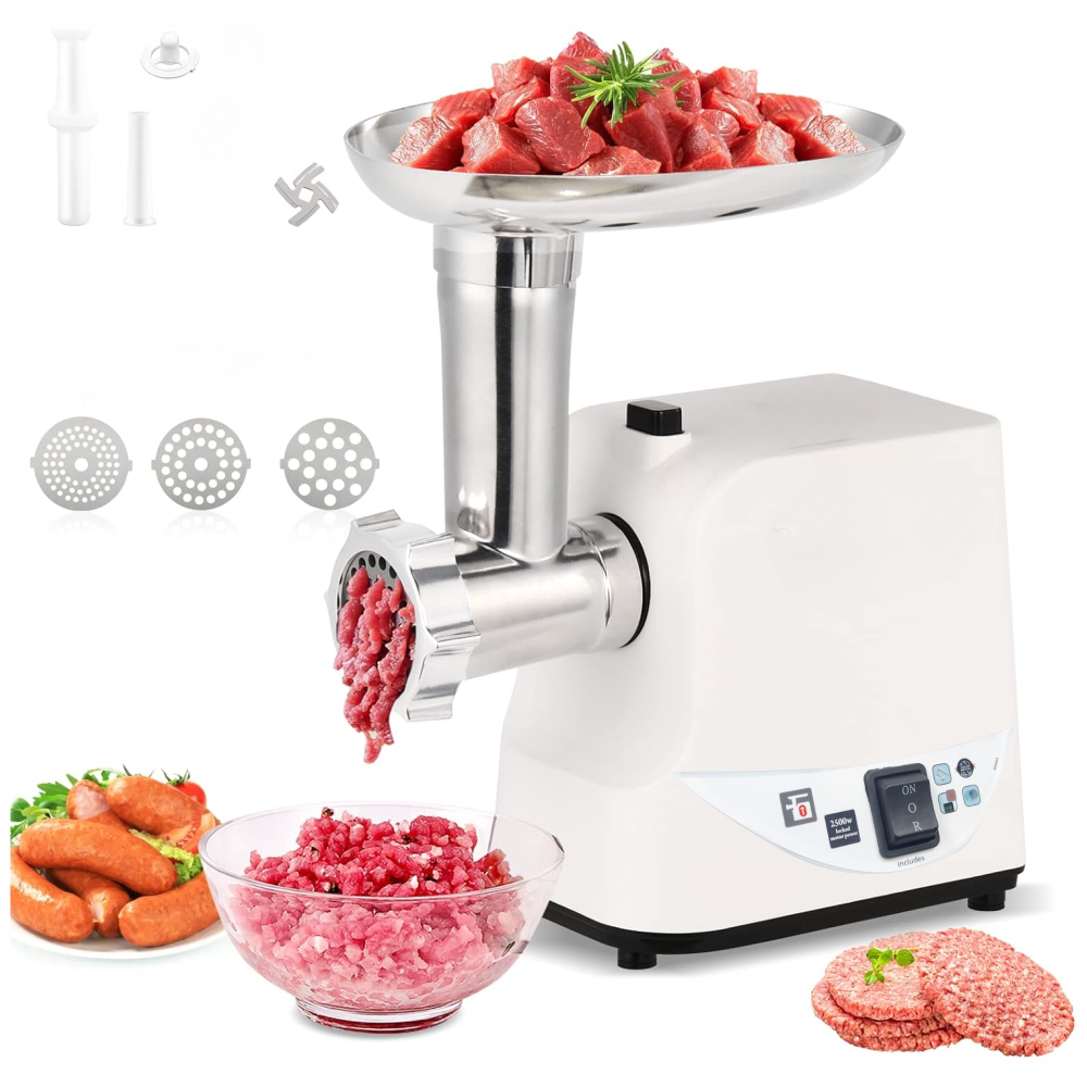 Molino Eléctrico Maíz Carne 800W 6x1 Embutidor Queso Yuca Arepas