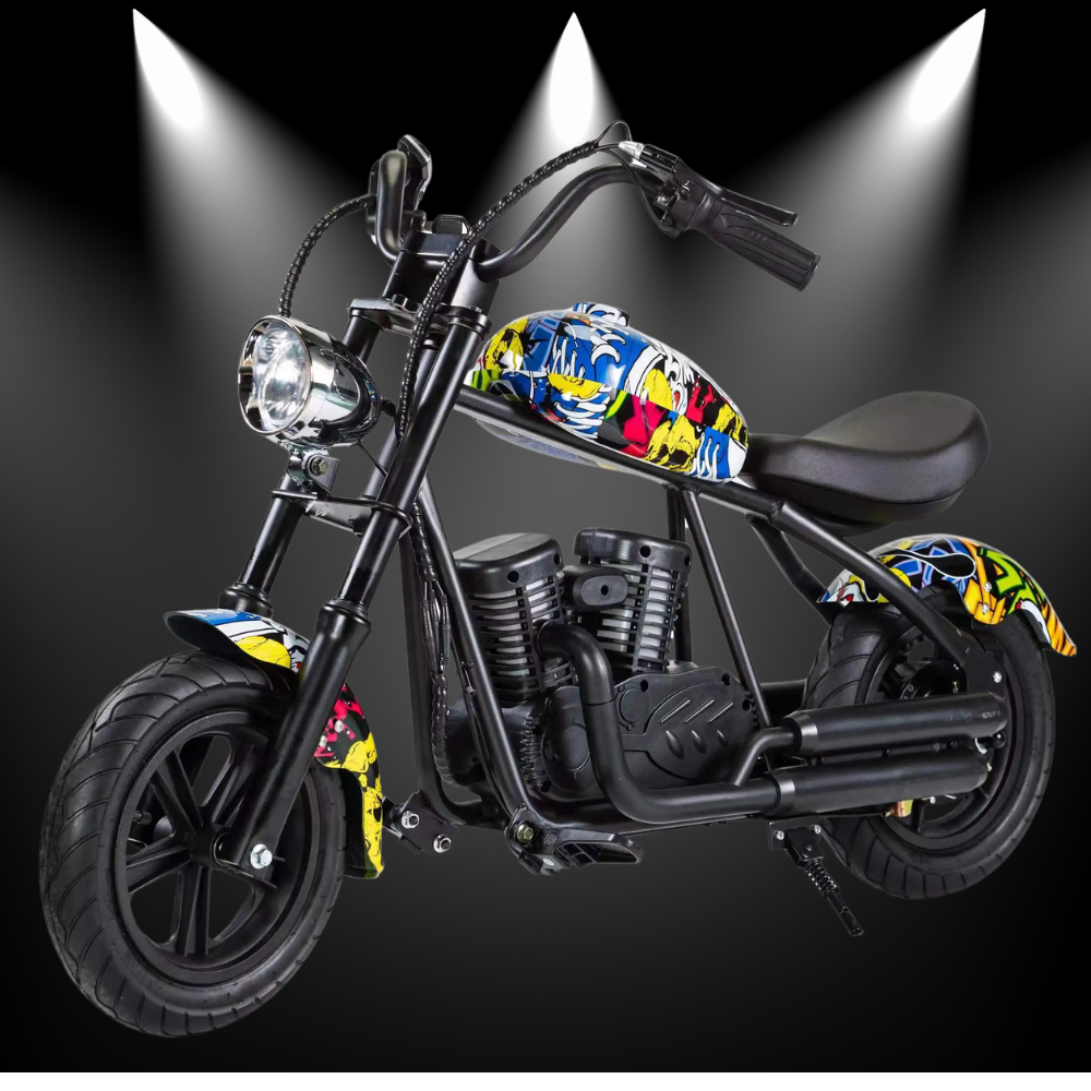 Moto Eléctrica Niños Recargable Sonido Motor Luces LED Farola Juguete