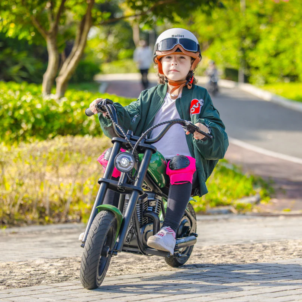 Moto Eléctrica Niños Recargable Sonido Motor Luces LED Farola Juguete