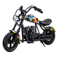 Moto Eléctrica Niños Recargable Sonido Motor Luces LED Farola Juguete