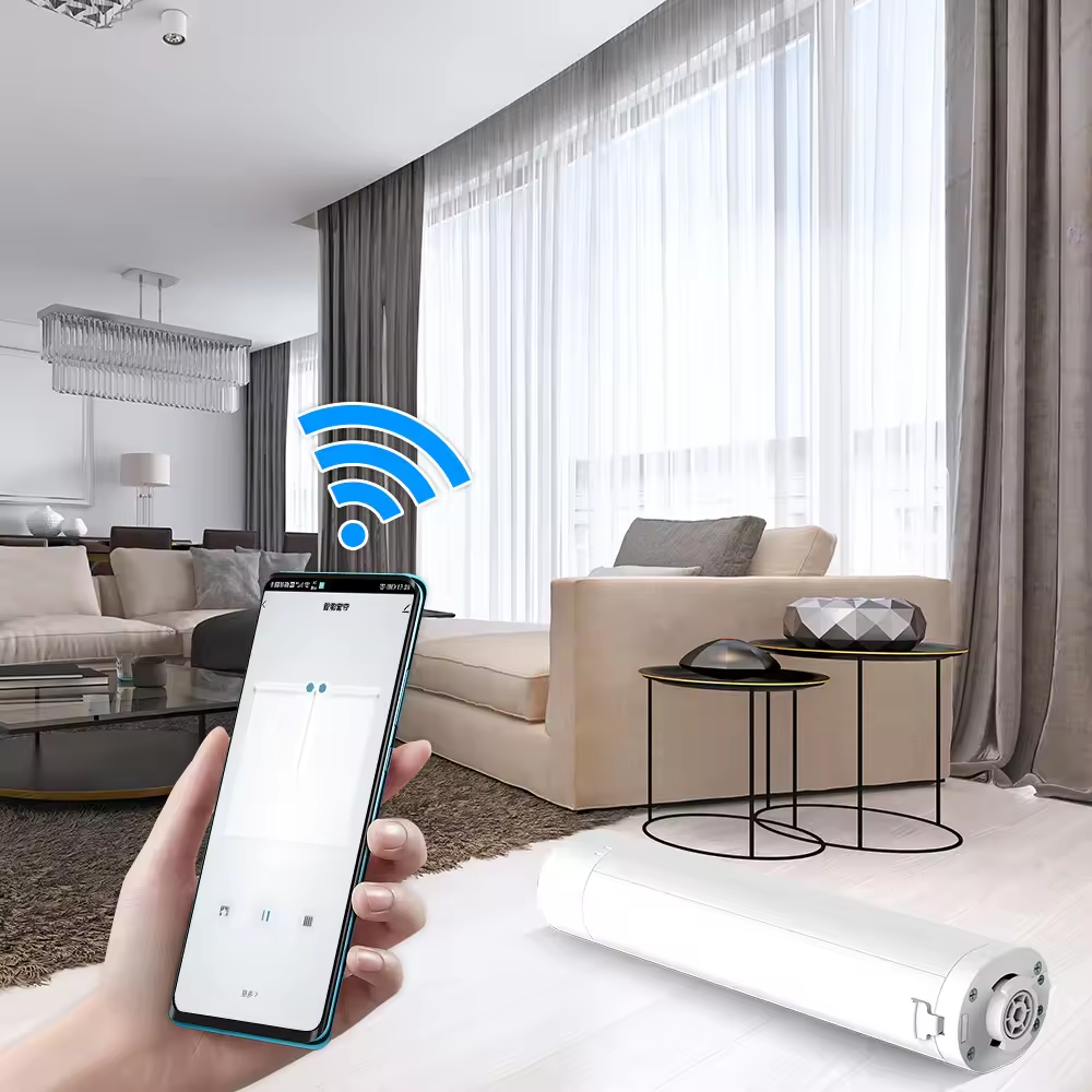 Motor Inteligente WiFi Cortinas Persianas Control Remoto App Voz Tuya