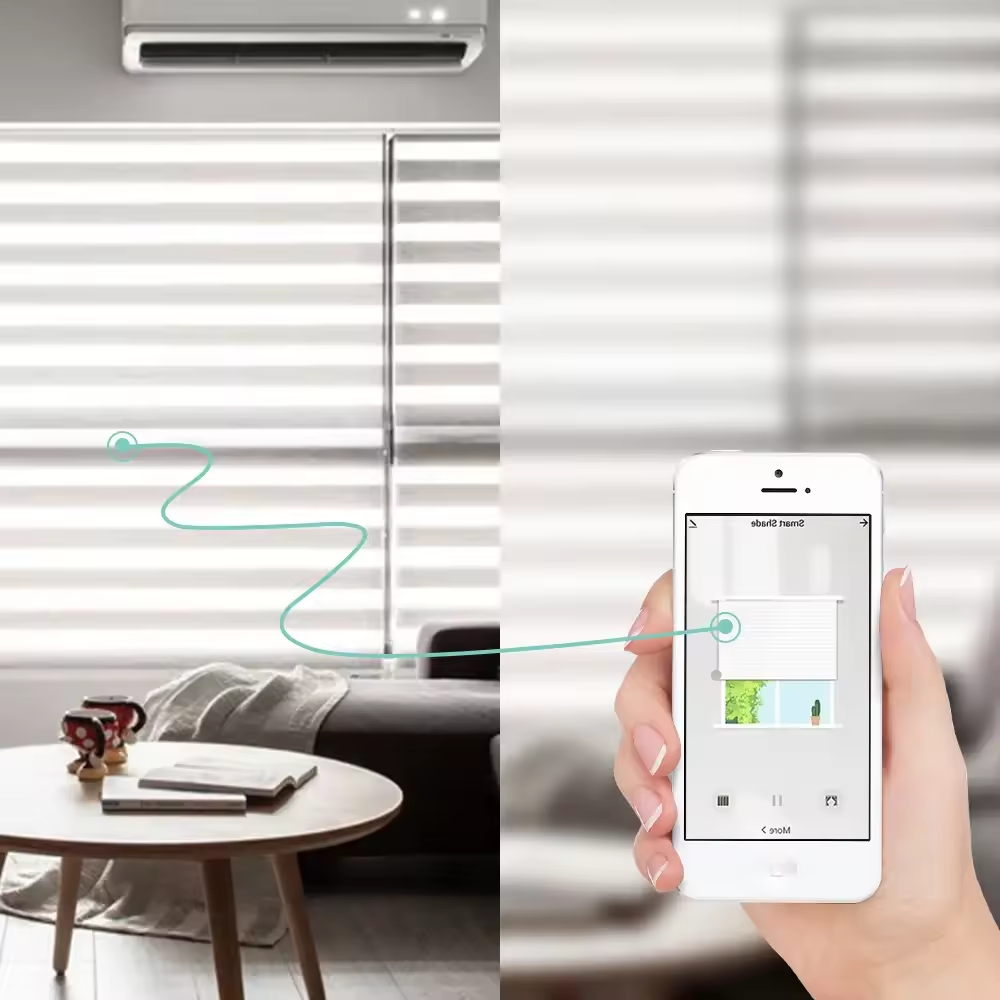Motor Inteligente WiFi Cortinas Persianas Control Remoto App Voz Tuya