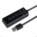 Hub USB 3.0 4 Puertos Multipuerto Cable Plug Play Windows Mac Linux