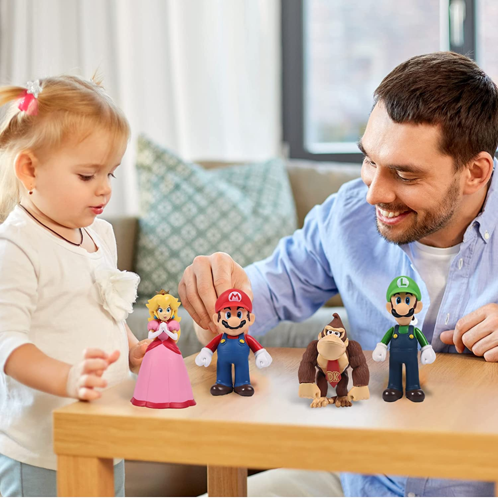 Muñecos De Mario Bross Gran Tamaño 9 Pulgadas De Colección