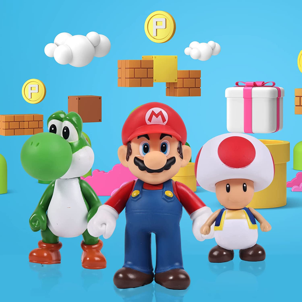Muñecos De Mario Bross Gran Tamaño 9 Pulgadas De Colección