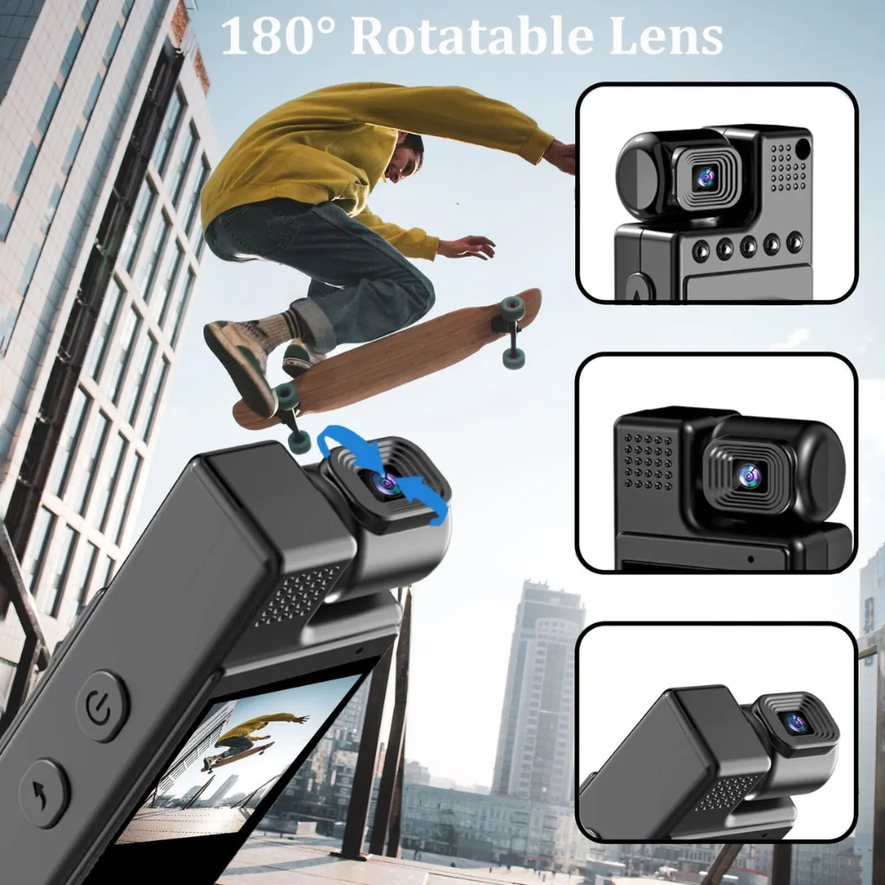 Mini Cámara Corporal L9 Full HD 1080p Visión Nocturna WiFi Clip