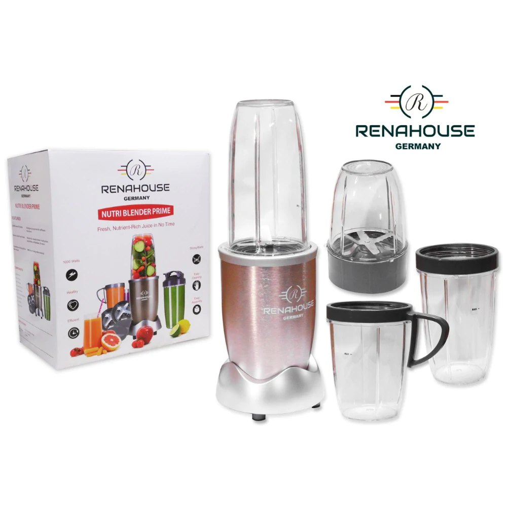 Licuadora Extractor Nutrientes Renahouse 1000W Batidos Smoothies