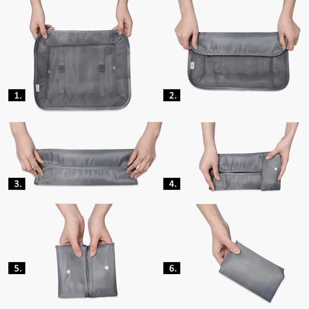 Organizador Maleta Viaje Kit 10 Bolsas Impermeable Zapatos Cosméticos