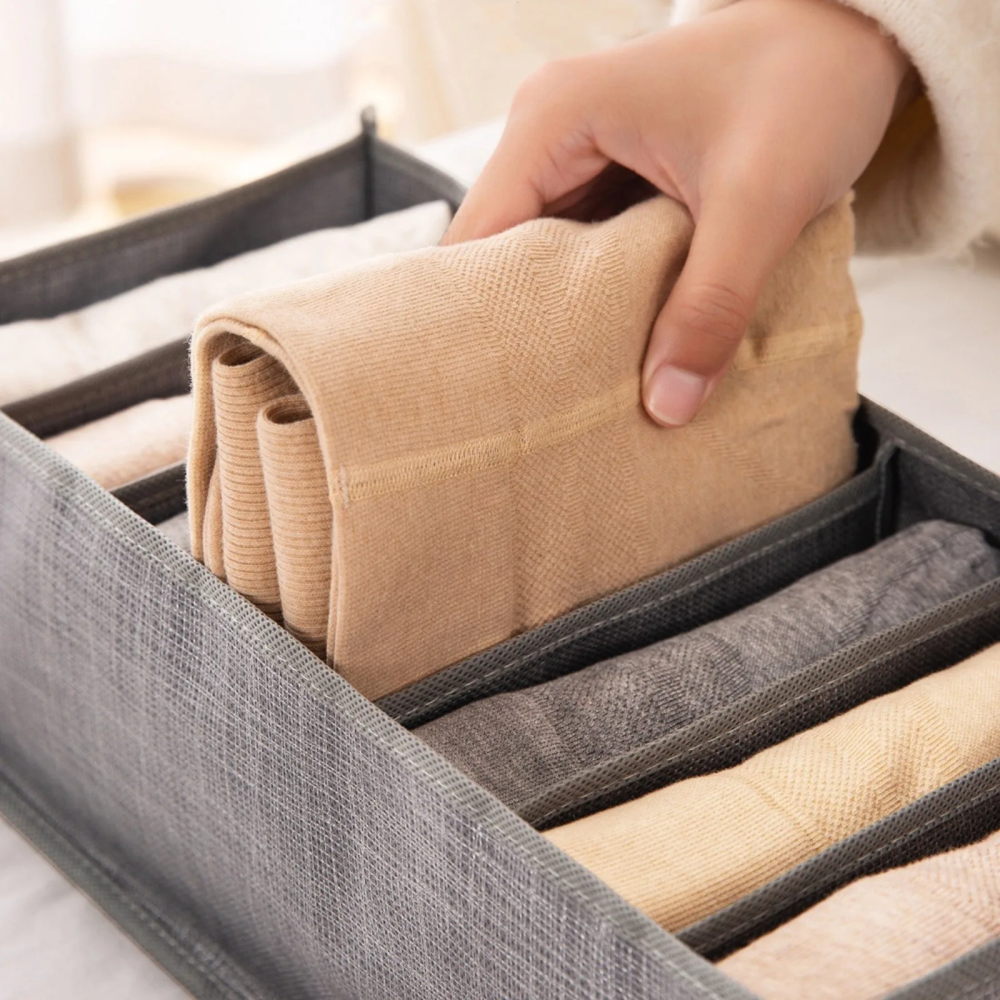 Organizador Ropa Camisas Pantalones 7 Divisiones Plegable Cajón Closet