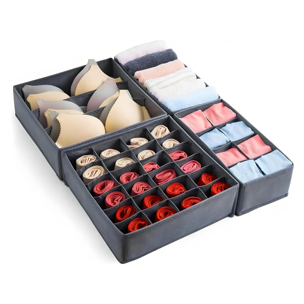 Organizador Ropa Interior Divisor Cajones SN04 Set 4 Medias Corbatas