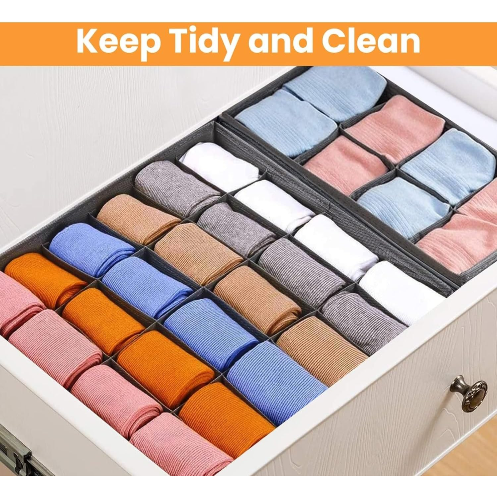 Organizador Ropa Interior Divisor Cajones SN04 Set 4 Medias Corbatas