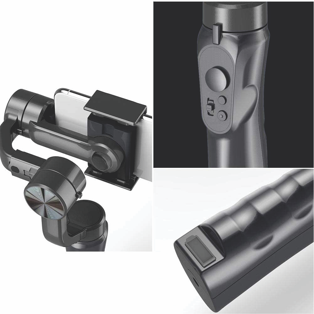Gimbal Estabilizador Video 3 Ejes Celular Bluetooth 2200mAh Estuche