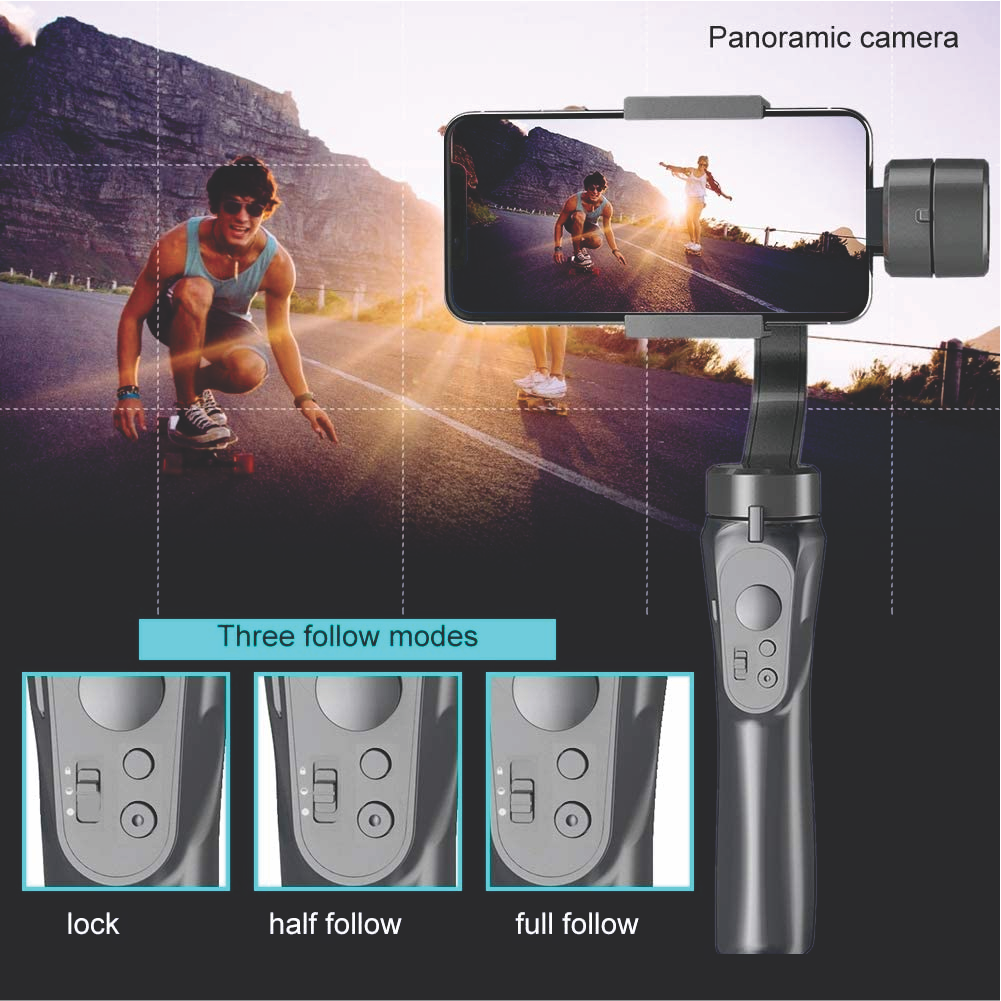 Gimbal Estabilizador Video 3 Ejes Celular Bluetooth 2200mAh Estuche