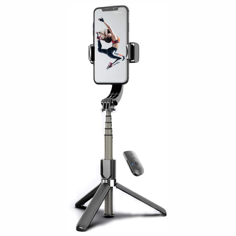 Palo Selfie Gimbal H5 Trípode 3x1 Control Bluetooth Extensible 65cm