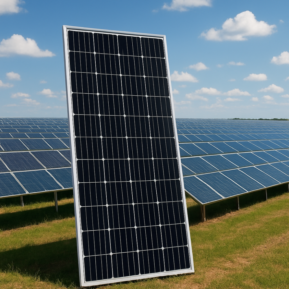 Panel Solar Monocristalino 100W 18V Kit Energía Casas Fincas Techo