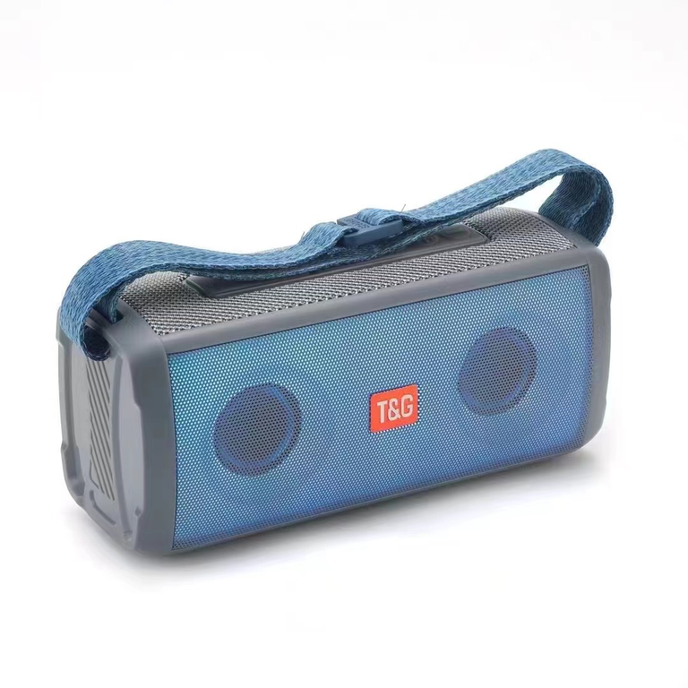 Parlante Bluetooth TG-345 Portátil 10W Luces LED TWS Radio FM Correa