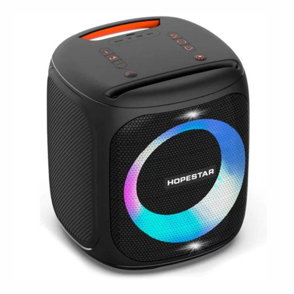 Parlante Bluetooth Hopstar Party 100 50W Luces LED Impermeable