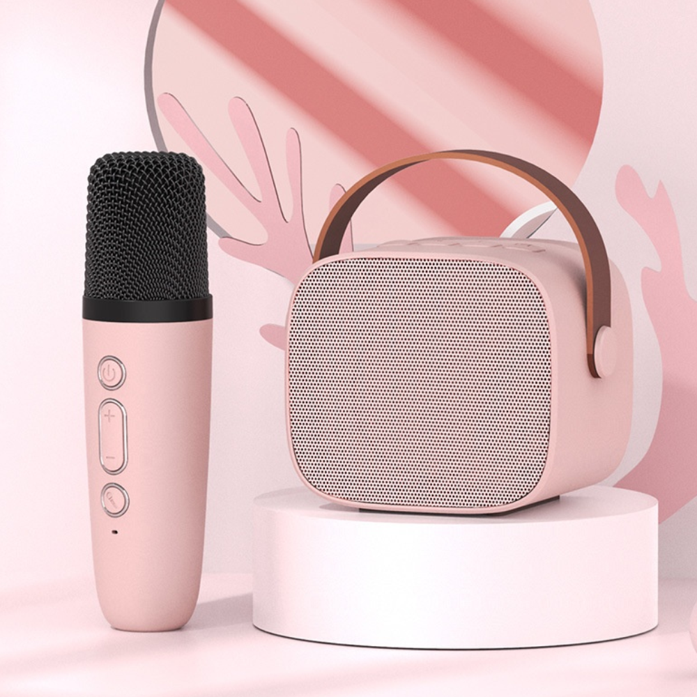 Parlante Karaoke Bluetooth AS202 Micrófono Inalámbrico Efectos Voz