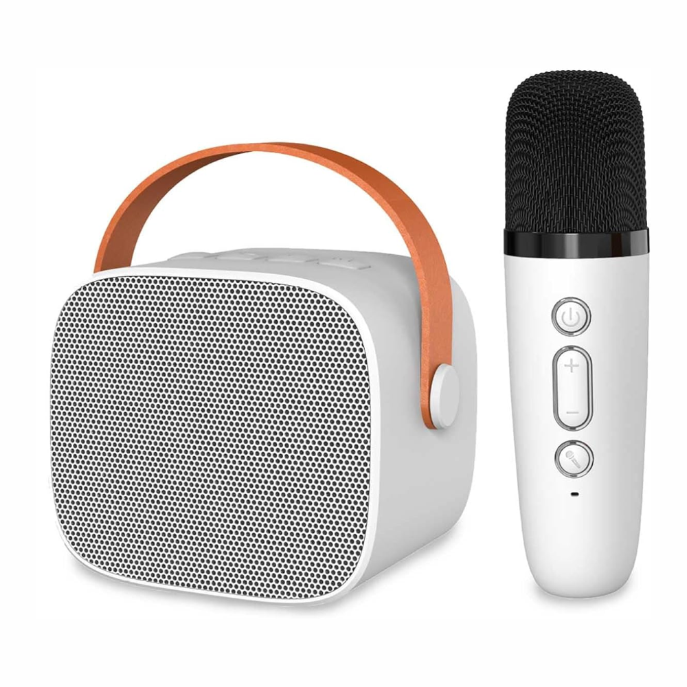 Parlante Karaoke Bluetooth AS202 Micrófono Inalámbrico Efectos Voz