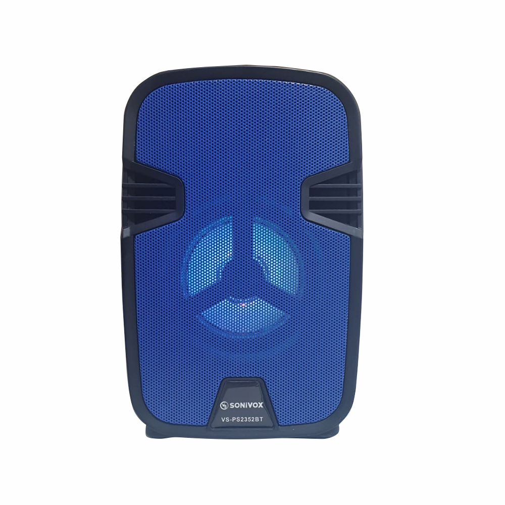 Parlante Portátil Bluetooth Mini Cabina Luz Led Radio FM 8W Recargable