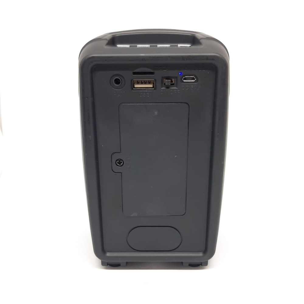 Parlante Portátil Bluetooth Mini Cabina Luz Led Radio FM 8W Recargable