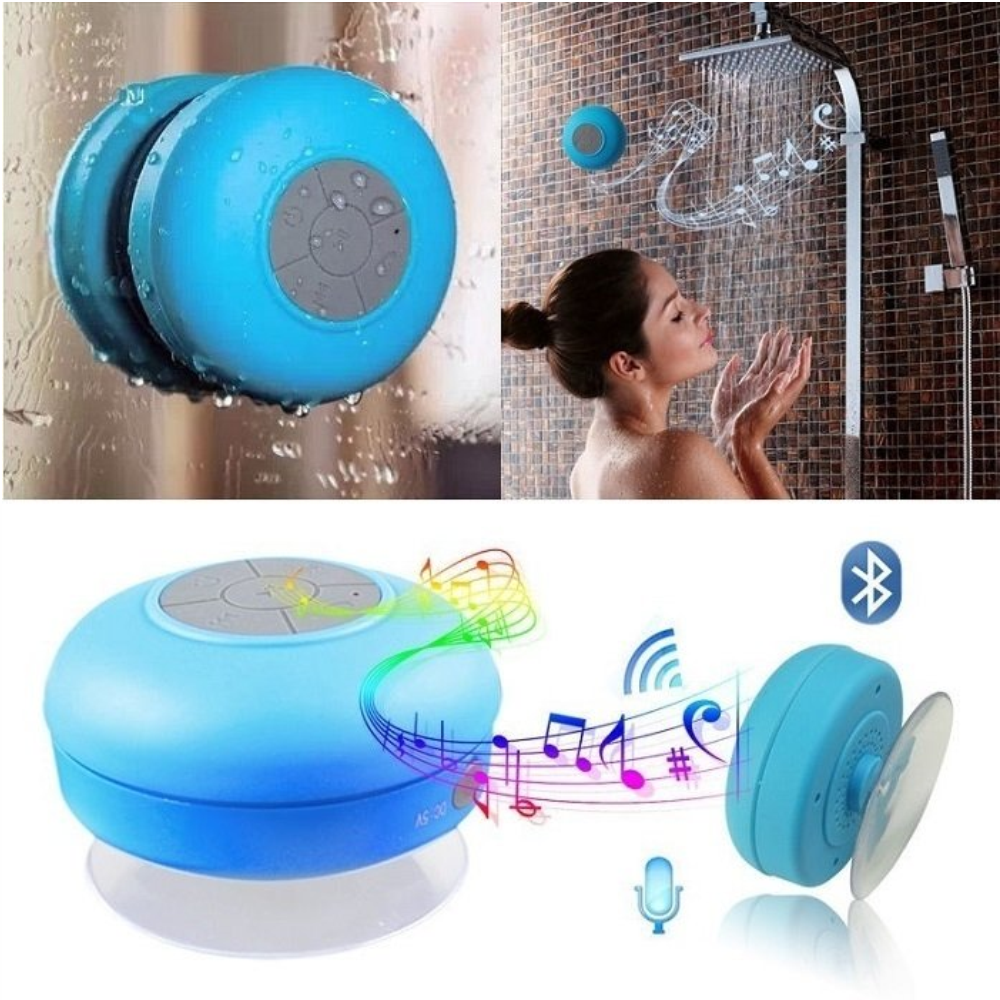 Parlante Bluetooth Ducha Resistente Agua Recargable Ventosa Micrófono