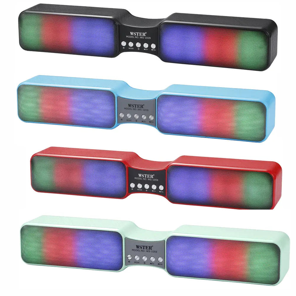Parlante Barra Bluetooth 5.0 Estéreo Radio FM Micro SD AUX Recargable