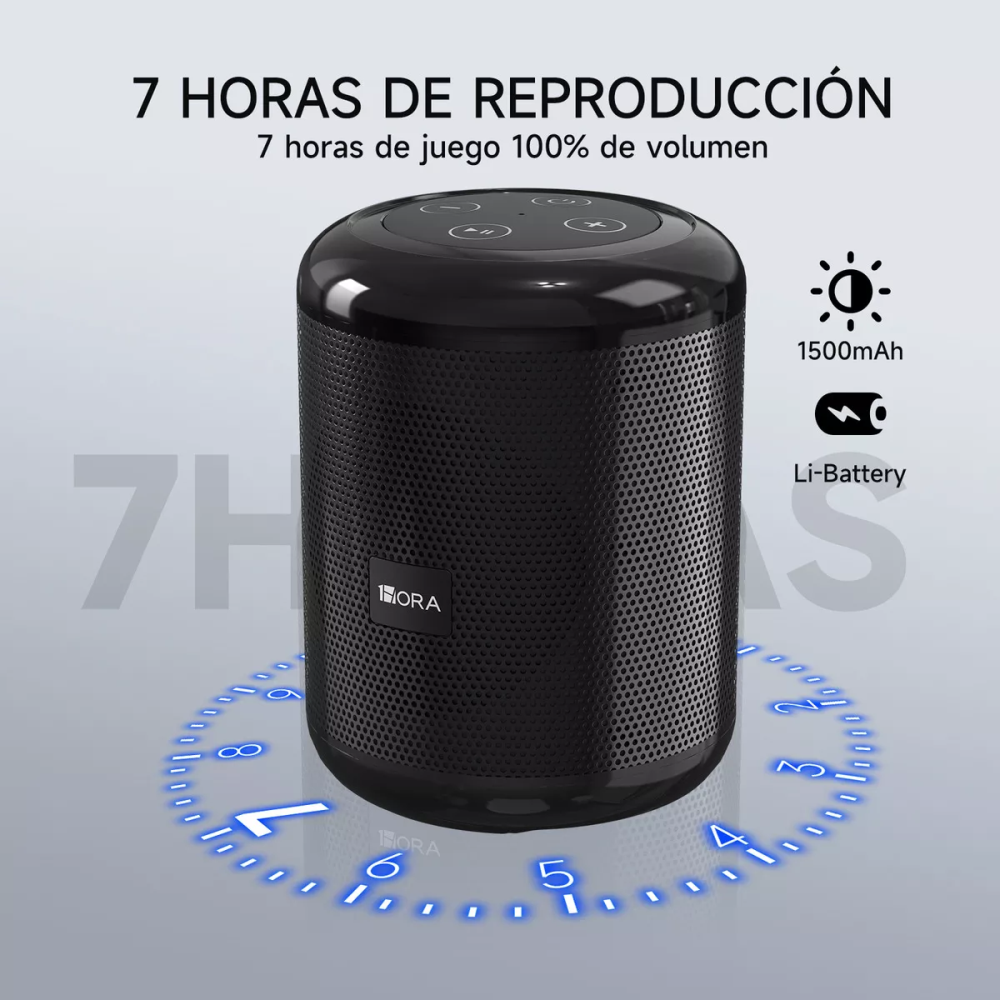 Mini Parlante Bluetooth 5.1 Portátil Recargable Radio FM USB Micro SD