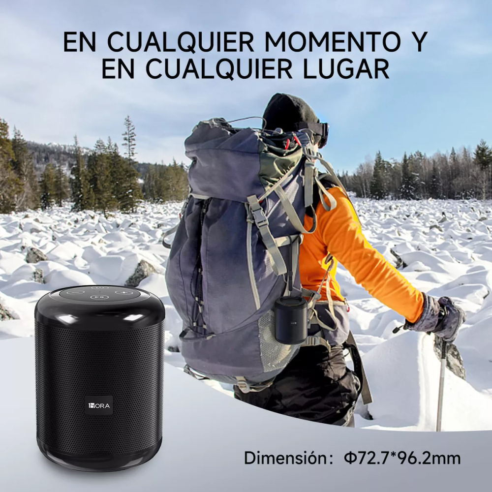 Mini Parlante Bluetooth 5.1 Portátil Recargable Radio FM USB Micro SD