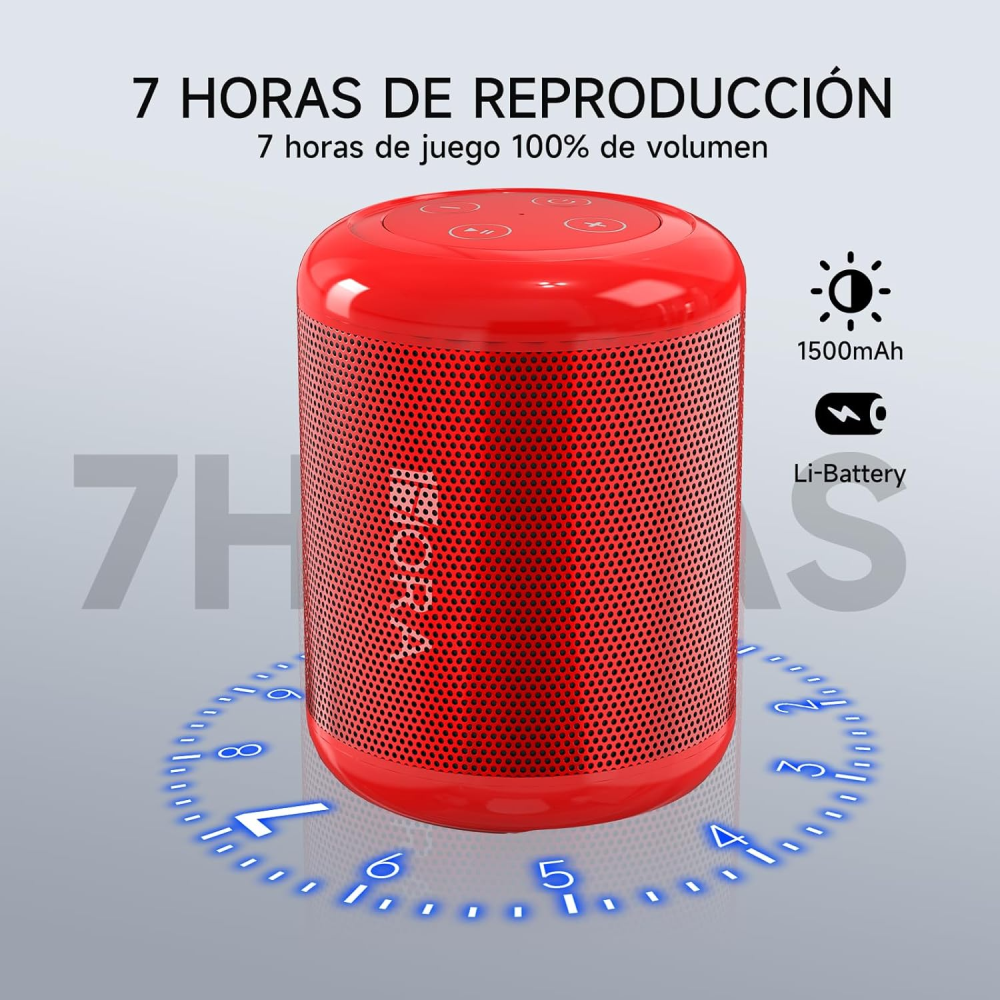 Mini Parlante Bluetooth 5.1 Portátil Recargable Radio FM USB Micro SD