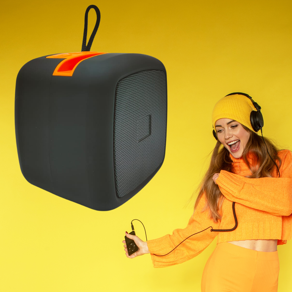 Mini Parlante Bluetooth X-911 Luces LED Soporte Celular Manos Libres