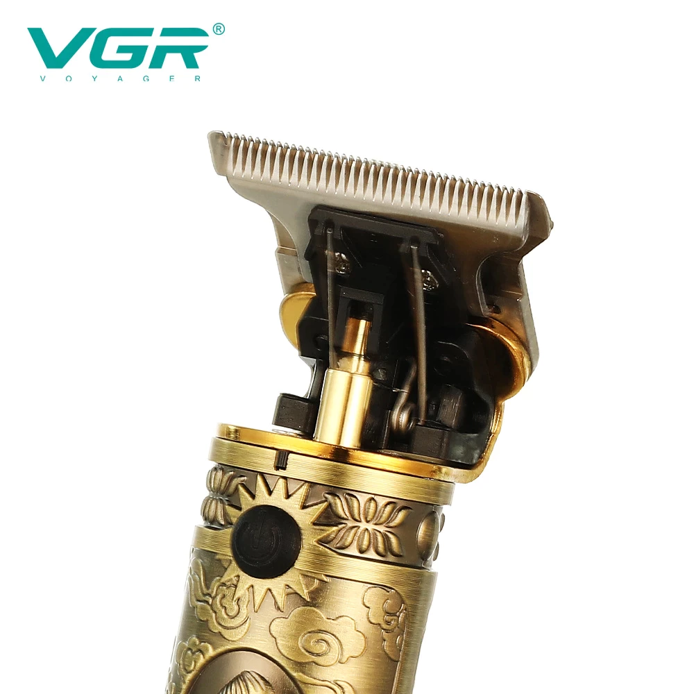 Máquina Patillera Recargable VGR V-228 Pantalla LCD Barbería Casa