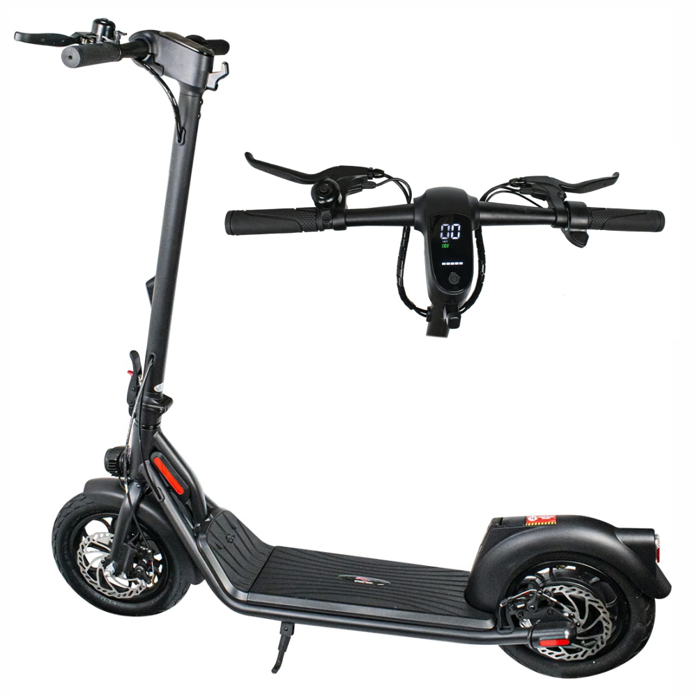 Scooter Patineta Eléctrica 400W 25km/h Autonomía 30km Freno Disco LED